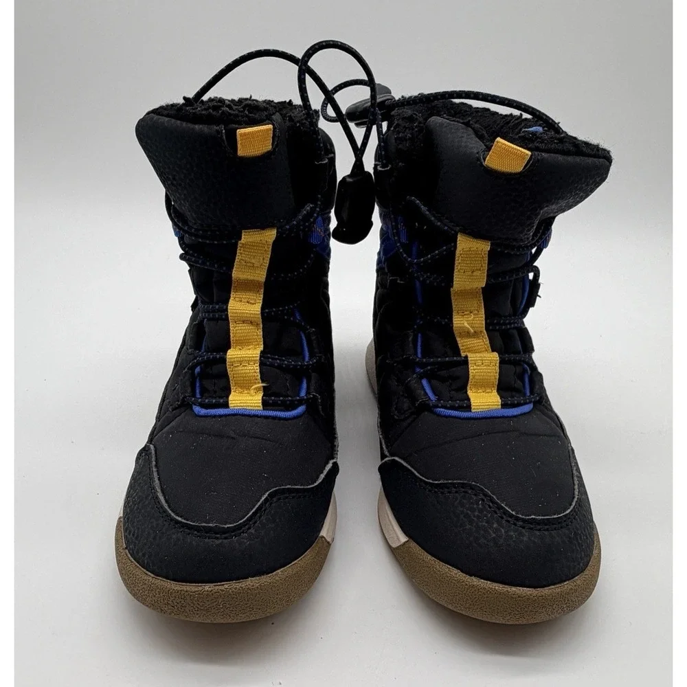 Merrell Snow Boots Youth Sz 11 Black Snow Crush 3.0 MK266123 Waterproof Fur‎